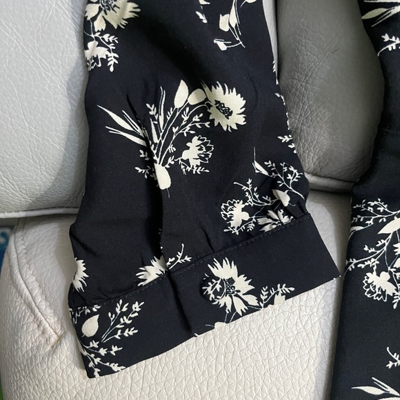 NWT - Frank & Oak Women’s 3/4 Puff Sleeve Floral Print Midi Dress - Size XS - Picture 7 of 13